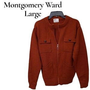 Vintage ~Montgomery Ward~Cardigan Sweater~Large